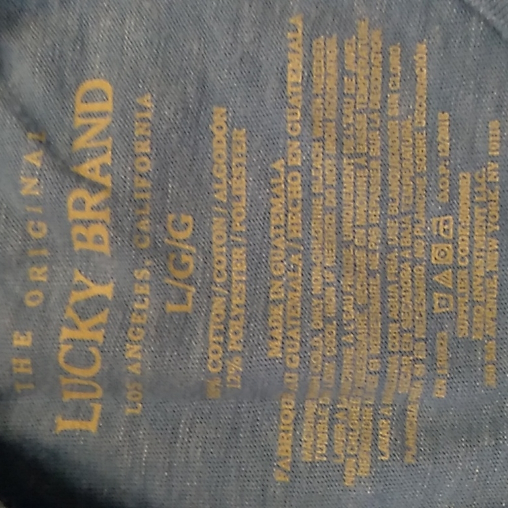 Lucky Brand Born Free Live Free Graphic Print T-Shirt Youth Boys Large - Picture 3 of 4